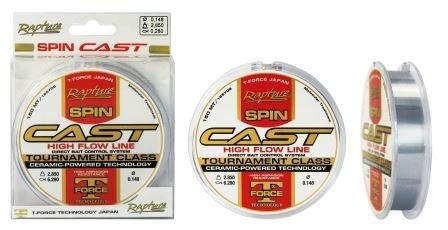 Fir Spinning Monofilament T-Force Rapture Spin Cast 150mt