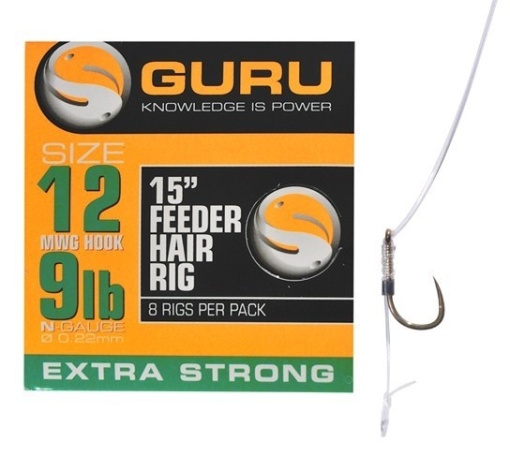 Guru Carlige legate - Ready Rig 15" - 0,22mm / Marimea 12