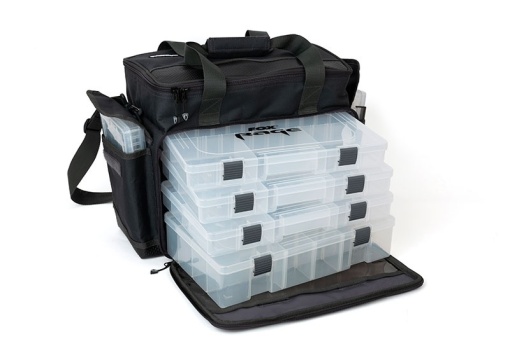 Geanta Spinning Fox Rage Medium Stacker + 6 Cutii Pentru Naluci