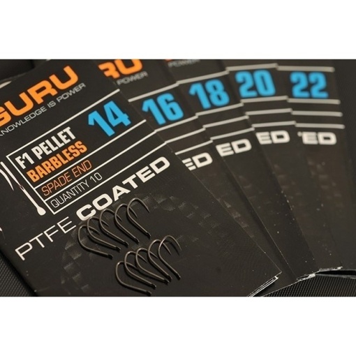 Guru Carlige F1 Pellet Barbless Cu Paleta Nr. 14/10 buc.