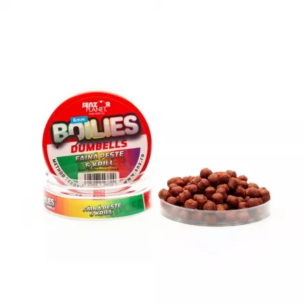 Senzor Boilies Dumbells Method Feeder 6 mm/40 gr. Faina Peste & Krill