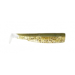 FIIISH BLACK MINNOW 120 3 x SHAD KAKI GLITER - Img 1
