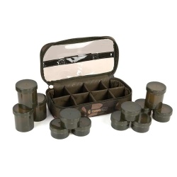 Fox, Geanta, 12 Recipiente Camolite, Hookbait Case, 33x17x10cm.