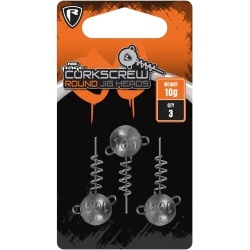 Fox Rage, Corkscrew Round Jig Heads (Pachet de 3)