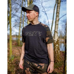 Fox, Tricou Outline, Negru/ Camo 