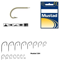 Carlig Mustad Auriu, Revers, Tija Scurta M.264