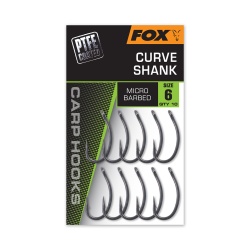 Fox Carlige Crap Curv Shank, PTFE. 10 buc/plic