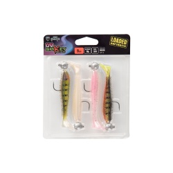 Fox Rage Gume Artificiale UV Spikey Shad Loaded 12cm, 5/0, 15g, 4buc.plic