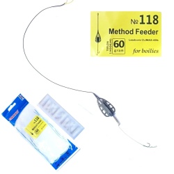 Osako Montura Feeder Method Nr.118 (fir de par, carlig teflonat, leadcore, momitor pasta)
