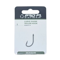 Pro FL, Carlige Teflonate Curve Shank, 10 buc/pac