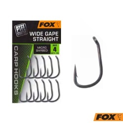 Fox Carlige Crap Wide Gape Straight, PTFE. 10 buc/plic