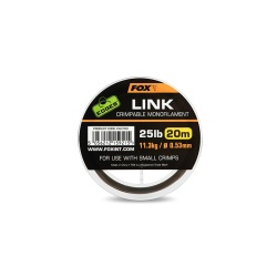 Fox, Fir Monofilament, Link Crimpable Kaki, 0.53 mm/20 mt.