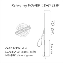 Montura Life-Orange Power Lead Clip, Carlig fir de par #4; (Plumb Pierdut) 71gr. - Img 2
