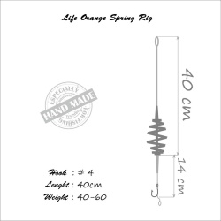 Montura Life-Orange Soring, Carlig fir de par #4; 50gr. - Img 2