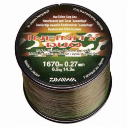 Daiwa, Fir Mono, Infinity Duo Camo, Verde/Negru, 0.31 - 1210 mt