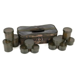 Fox, Geanta, 12 Recipiente Camolite, Hookbait Case, 33x17x10cm.