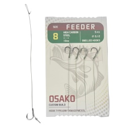 Osako Set Carlige Feeder 5 buc,10 cm. Cu Spin