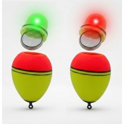 Pluta pentru pescuit la Somn Noaptea, led Rosu/Verde, baterie CR2032 inclusa - Img 2