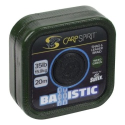 Carp Spirit, Fir Textil, Balistic Braid Leader Camo Green, 20 mt/45 Lb.