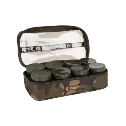 Fox, Geanta, 12 Recipiente Camolite, Hookbait Case, 33x17x10cm.