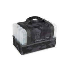 Fox Rage, Geanta Spinning, Camo Stack, Medium, 4 Cutii Naluci