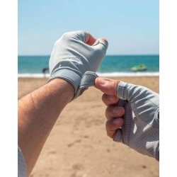 Fox Rage, Manusi Lightweight Uv Gloves, Gri - Img 7