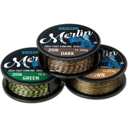 Kryston Fir Textil Merlin Fast Sinking Supple Darl Silt 20mt/35Lb (11.33kg)