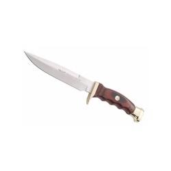 Muela Cutit Vanatoare MLRANGER-14R + Teaca Piele Maner Lemn