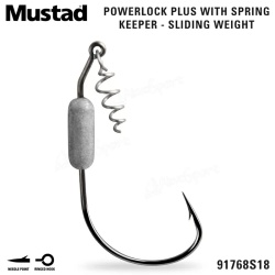 Mustad, Cârlig Offset cu Lest Ajustabil și Arc M.91768S18