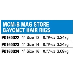 Preston, Carlige Legate, MCM-B Bayonet MagStore Hooklenghts, 10cm, 8buc/plic - Img 2