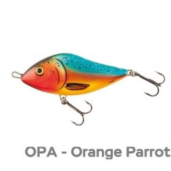 Salmo, Vobler Slider, Floating / Sinking, OPA - Orange Parrot