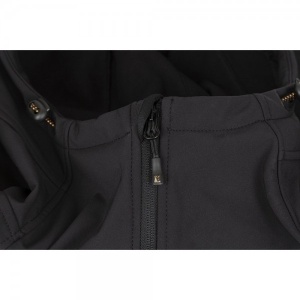 Jacheta Softshell, Fox Collection Orange & Black Shell Hoodie - Img 2