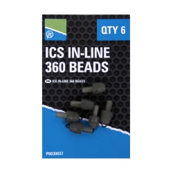 Preston, Conector Rapid ICS, In-Line 360 Beads, 6buc