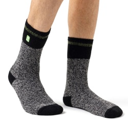 Heat Holders Ciorapi Rugged Block Stripe Porto Mar.39-45 Negru - Verde - Img 3