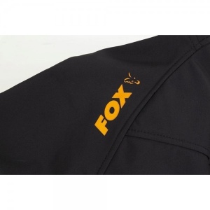 Jacheta Softshell, Fox Collection Orange & Black Shell Hoodie - Img 5