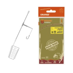 Montura Life-Orange Feeder on Leadcore, Carlig fir de par #4 (Cosulet pe Leadcore) 40gr.