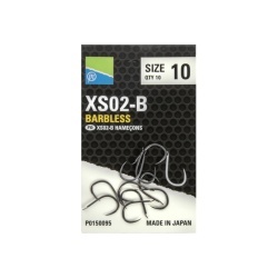Preston, Carlige XS02-B, 10buc Barbless