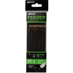 Riguri BKK FT-1 Feeder Method Bait Band, Cu Textil, 8buc.