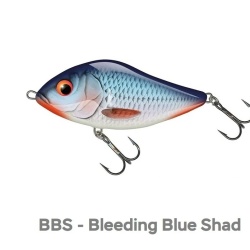Salmo, Vobler Slider, BBS - Blue Bleeding Shad, Floating /Sinking, 5; 7; 10 cm - Img 2