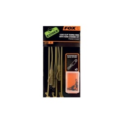 Fox, Edges, Lead Clip Tubing Kwik Change Kit, Trans Khaky