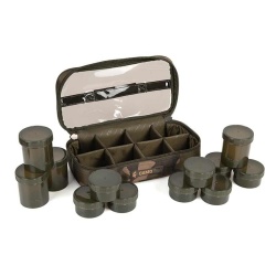 Fox, Geanta, 12 Recipiente Camolite, Hookbait Case, 33x17x10cm.