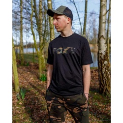 Fox, Tricou Negru, Logo Camo