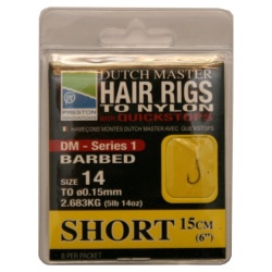 Preston, Carlige Legate, DM Hair Rigs, 15cm/Nr16