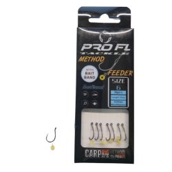 Pro FL, Carlige Legate cu Mono, Feeder Bait Band, 8 buc/pac