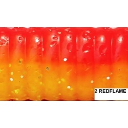 RAPTURE FUN TAIL GRUB -RED FLAME YLW 8.5 cm / 10 bc - Img 2