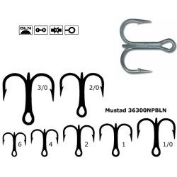 Ancora Tripla Scurta Nichel Mustad 36300NPBLN