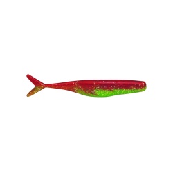 Bass Assassin Spilt Tail Shad - Chartreuse Woodpecker 10cm/10buc