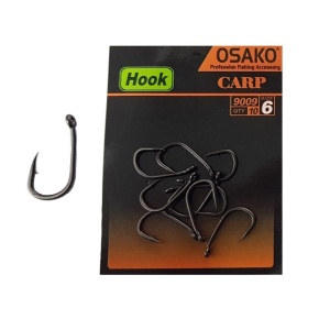 Carlige Teflonate, Osako, 9009, Long Shank, 10buc/plic - Img 1