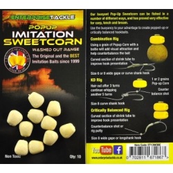 Enterprise Tackle, Porumb Pop-Up Decolorate (Washed), 10 buc/plic - Img 7