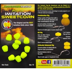 Enterprise Tackle, Porumb Pop-Up Fluo, 10 buc/plic - Img 10